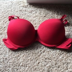 Red Ultra Push Up Bra